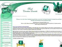 Tablet Screenshot of emeraldsandjewelry.com